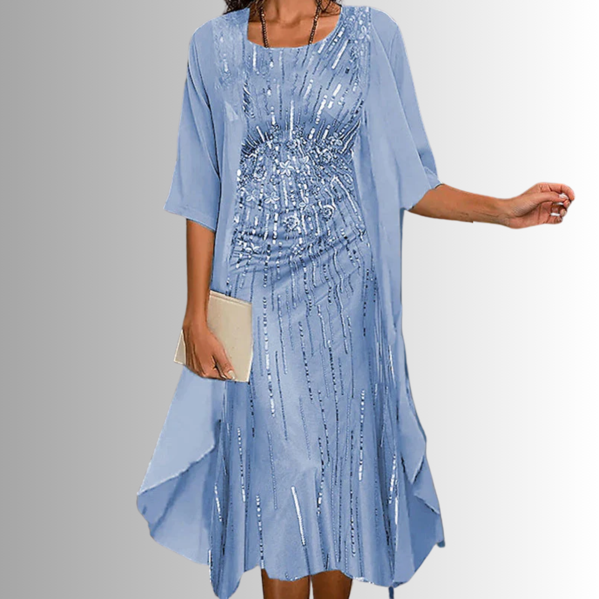 CLAIRE LYON | ROBE MIDI SUPERPOSÉE POUR FEMMES