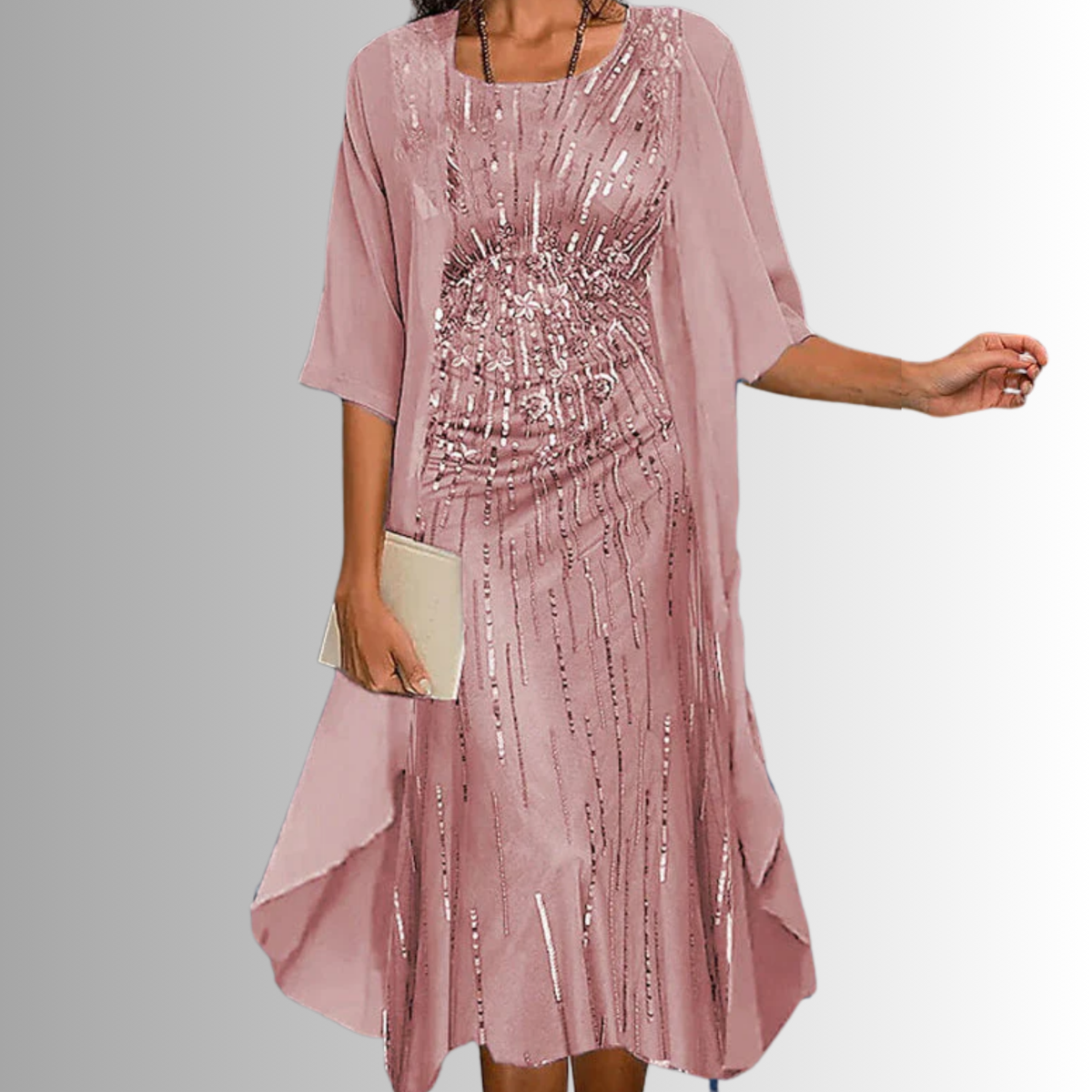 CLAIRE LYON | ROBE MIDI SUPERPOSÉE POUR FEMMES