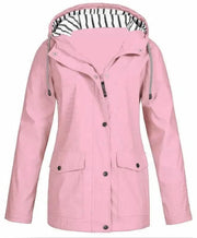 Veste imperméable femme à capuche avec poches pratiques