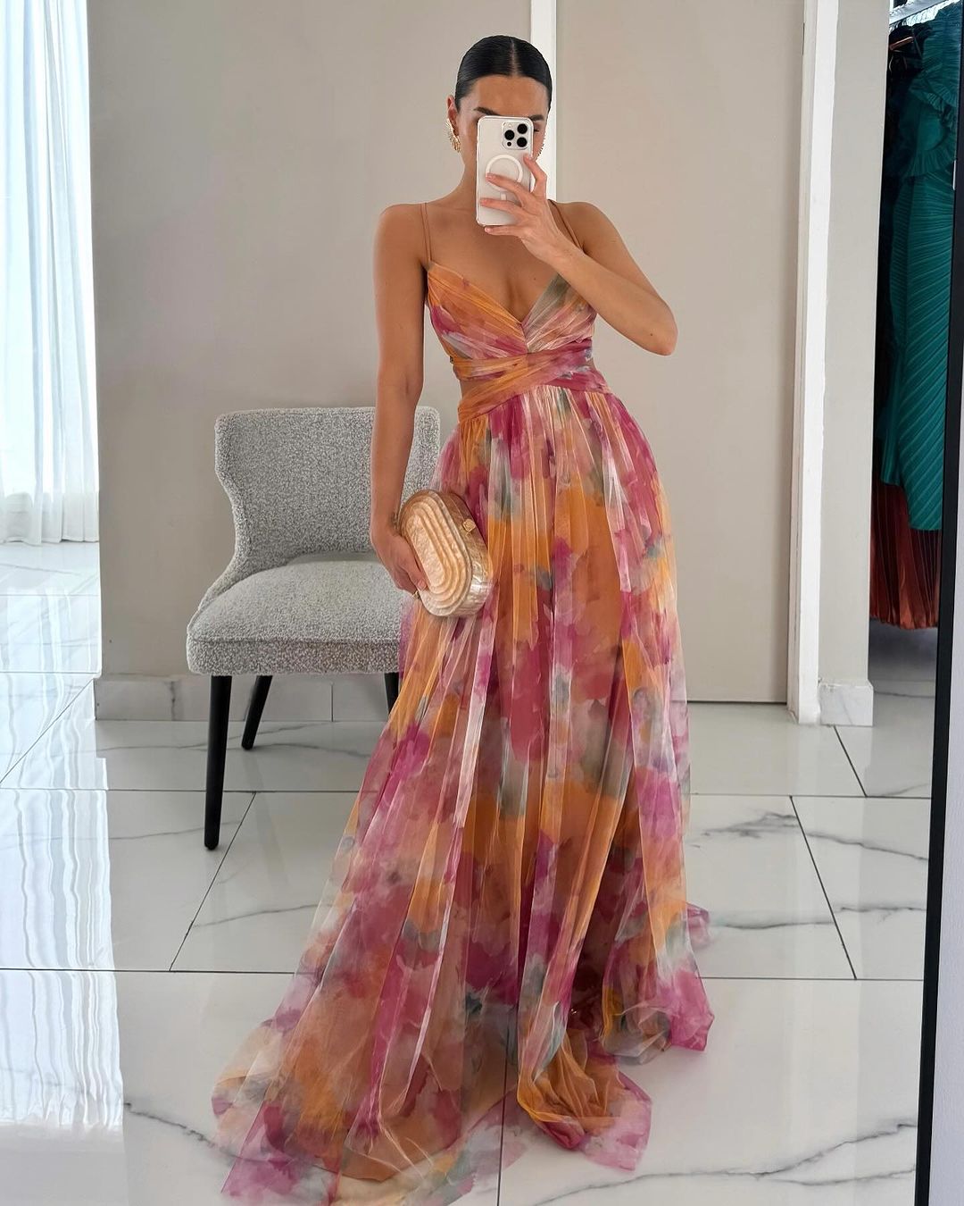 CLAIRE LYON | ROBE MAXI FLORALE POUR FEMMES