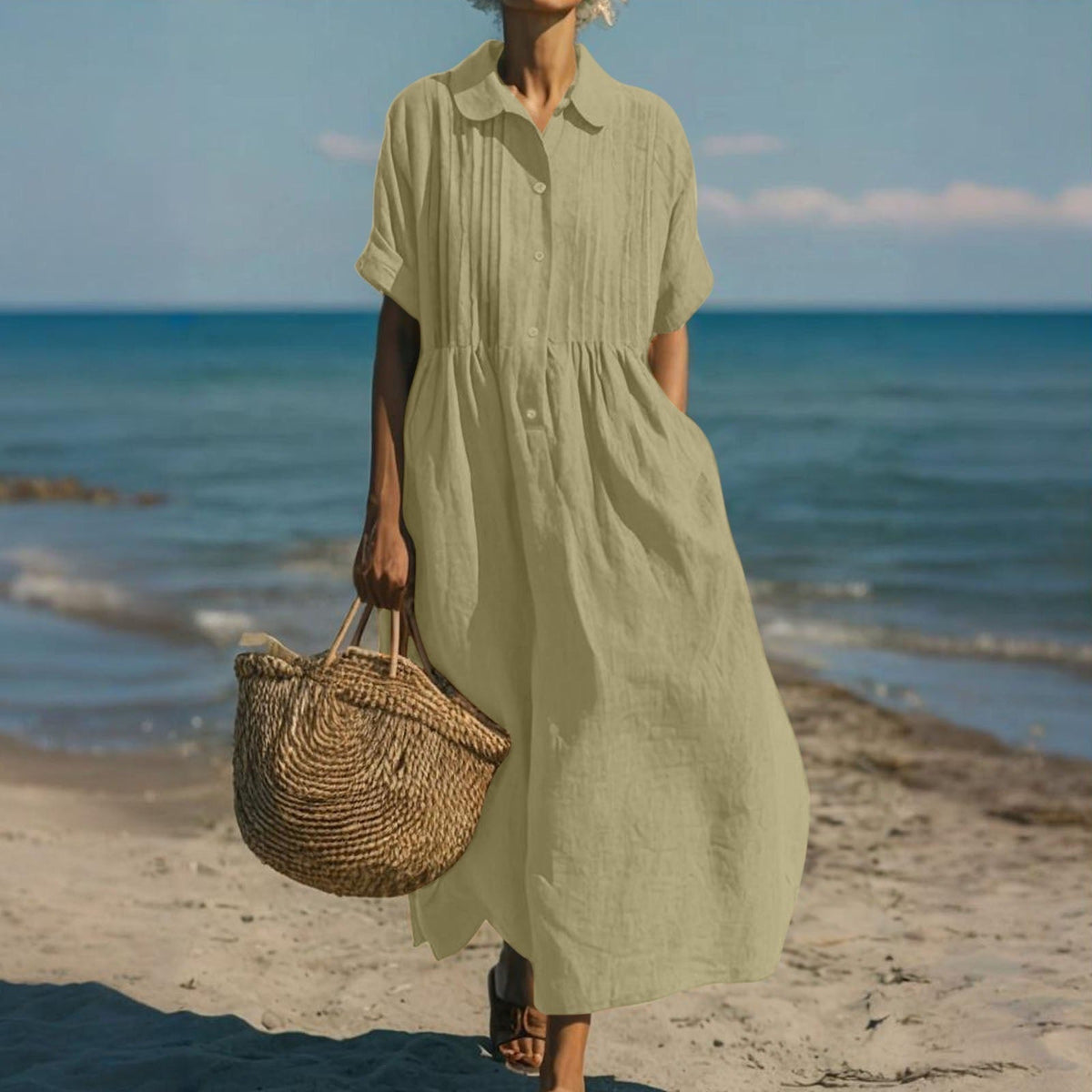 CLAIRE LYON | ROBE EN LIN ÉLÉGANTE POUR FEMMES