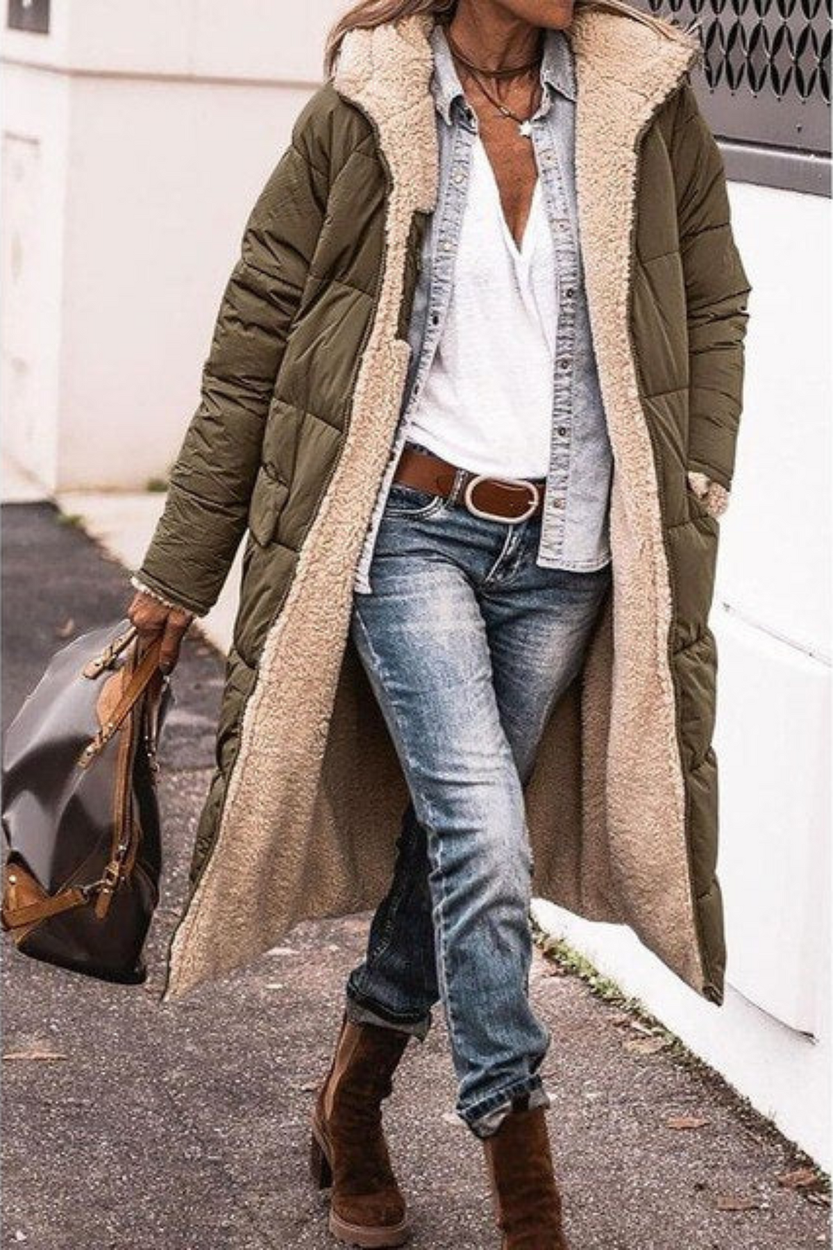 Sasha - Manteau Réversible Élégant Premium