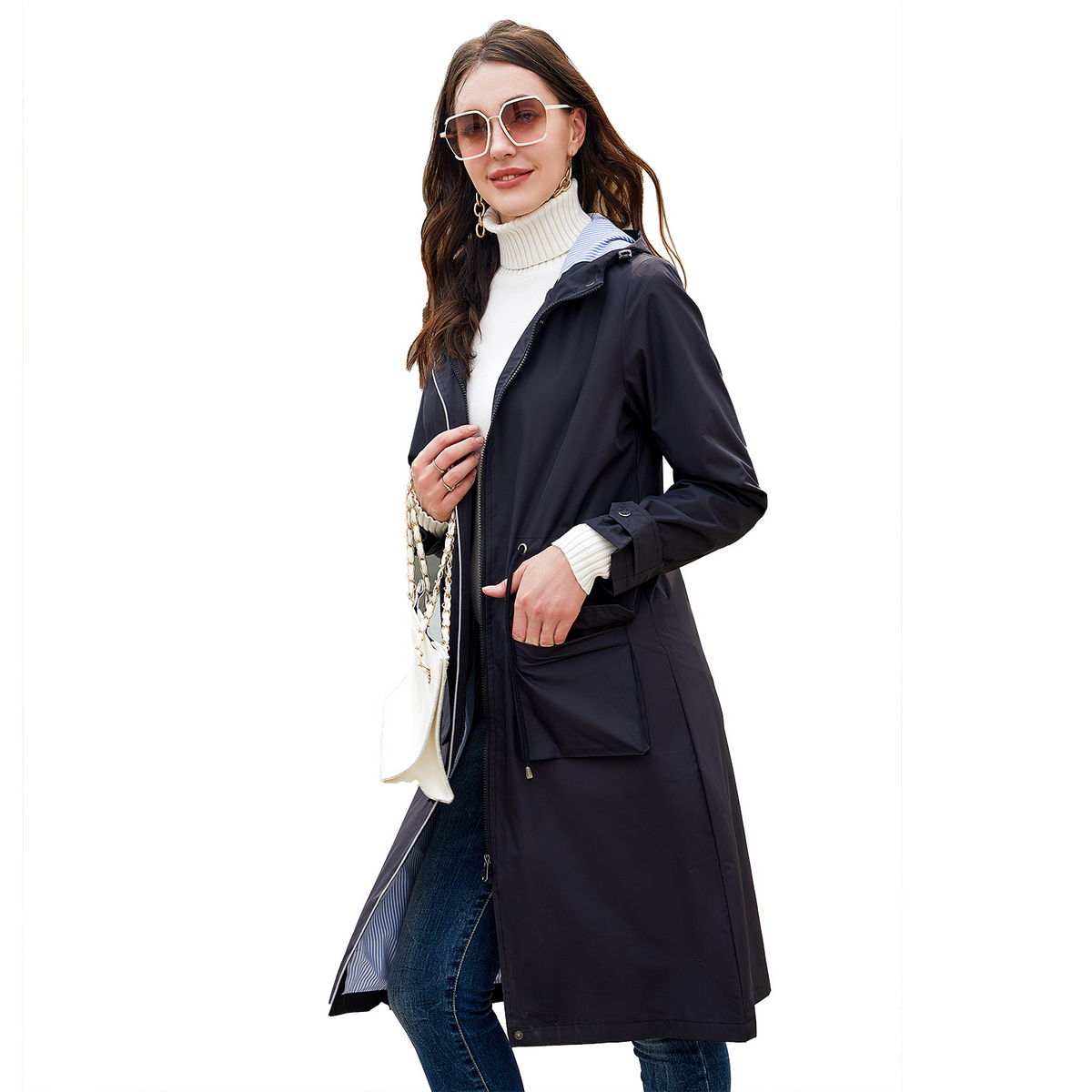 Bethany - Manteau Trench Imperméable et Stylé