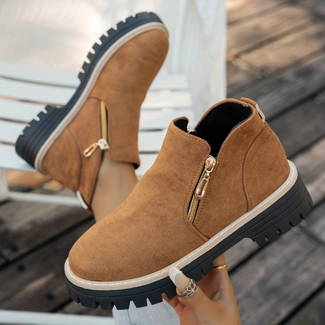 CLAIRE LYON | BOTTINES À DOUBLE ZIP POUR FEMMES