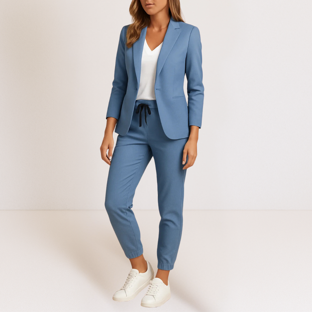 CLAIRE LYON | ENSEMBLE COORDONNE BLAZER ET JOGGER SMART CLASSIC POUR FEMME