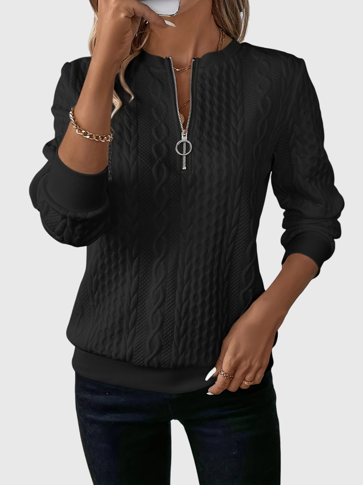 Nora | Pull zippé
