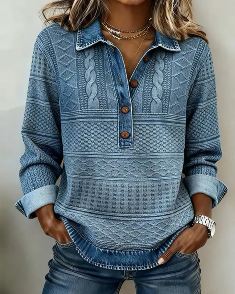CLAIRE LYON | CHEMISE EFFET DENIM POUR FEMME
