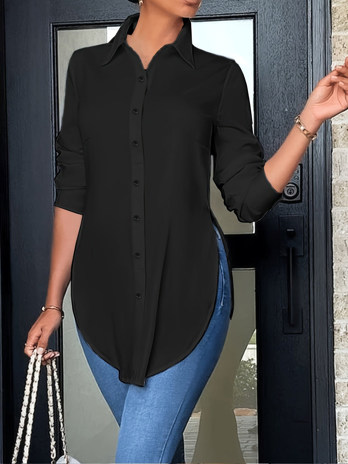 CLAIRE LYON | BLOUSE À BOUTONS CHIC ÉLÉGANTE POUR FEMMES