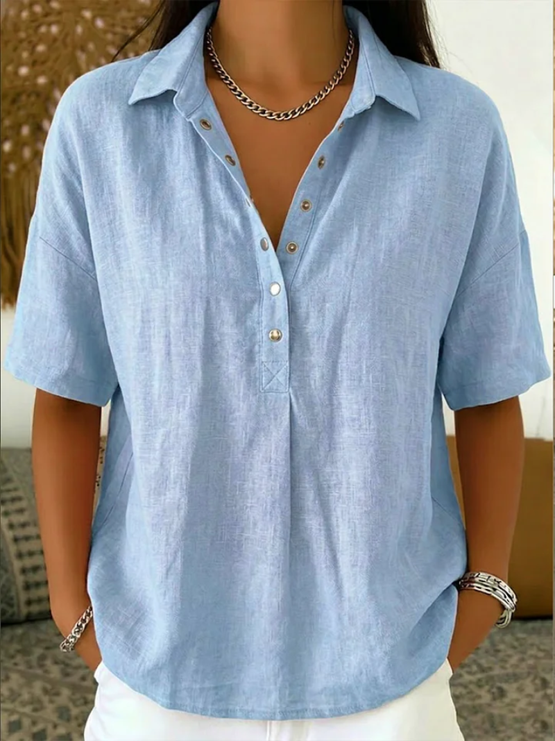 CLAIRE LYON | BLOUSE À COL EN V POUR FEMMES