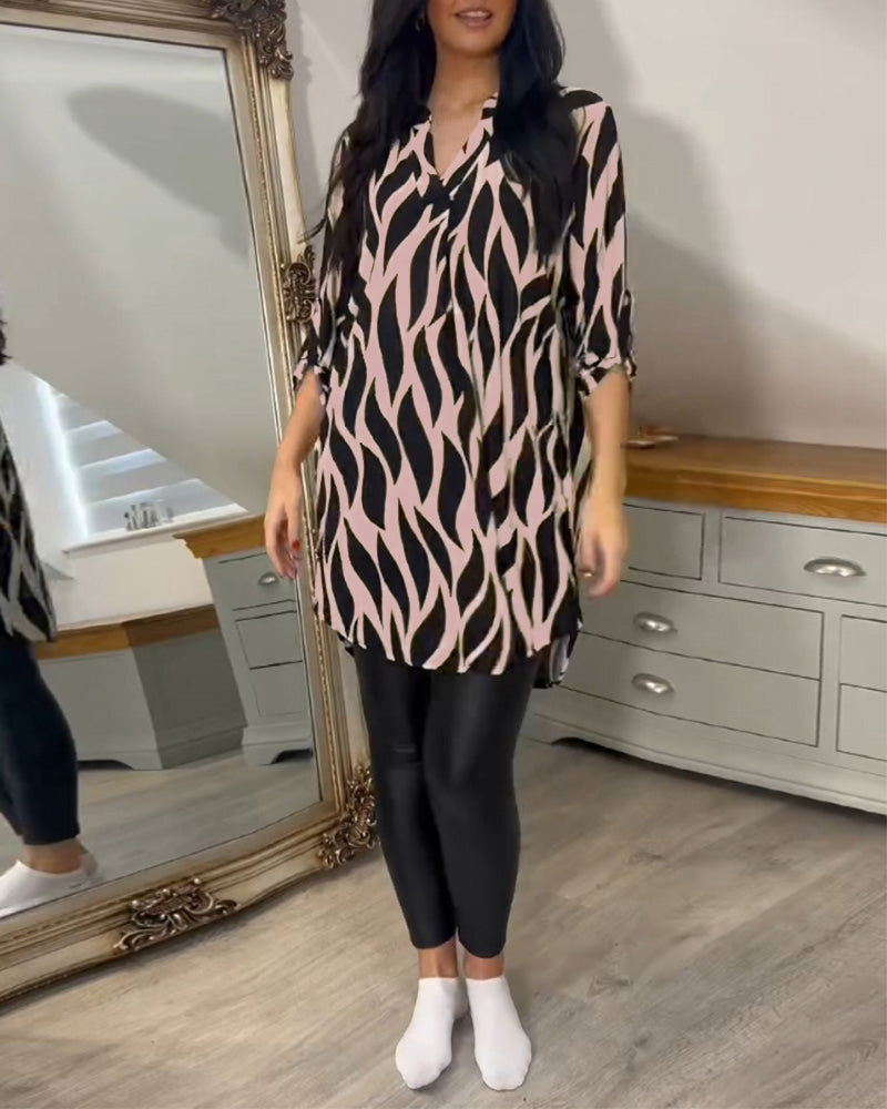 CLAIRE LYON | BLOUSE CHIC IMPRIMÉE POUR FEMMES