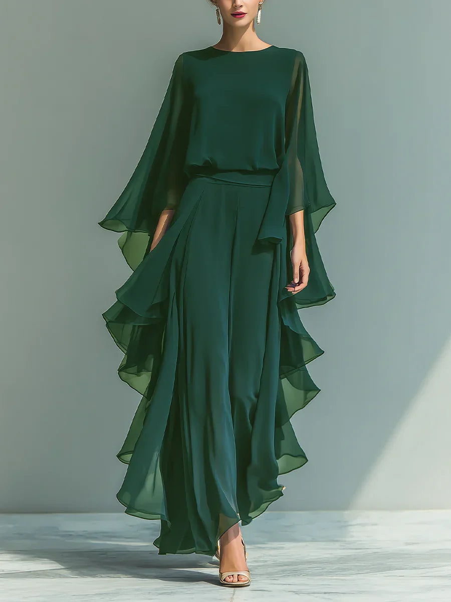 CLAIRE LYON | ENSEMBLE CHIFFON PANTALON POUR FEMMES