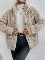 Nova | Cardigan à Bouton en Velours Double Face