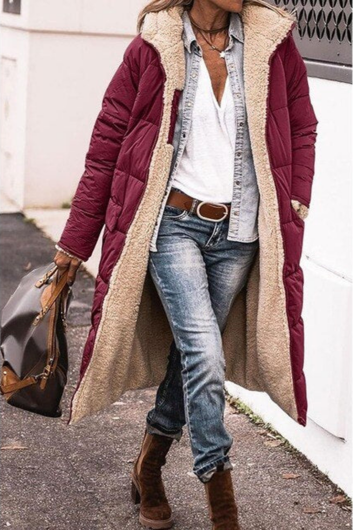 Sasha | Manteau Réversible Élégant Premium