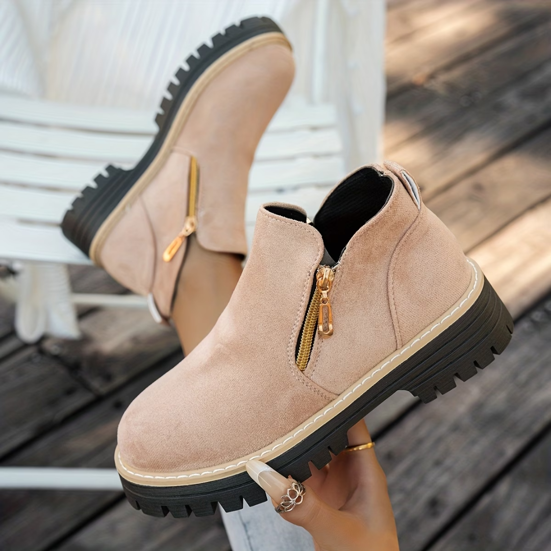 CLAIRE LYON | BOTTINES À DOUBLE ZIP POUR FEMMES