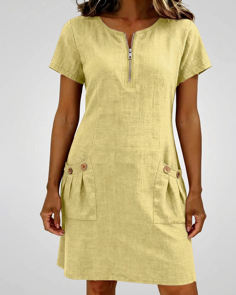 CLAIRE LYON | ROBE À POCHES ZIPPÉES POUR FEMMES