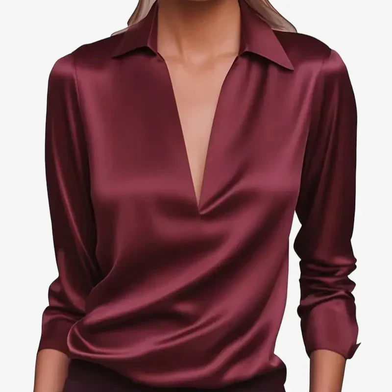 CLAIRE LYON | BLOUSE SATINÉE ÉLÉGANTE POUR FEMMES