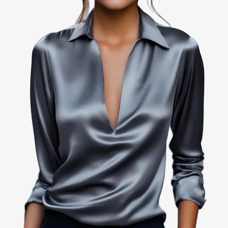 CLAIRE LYON | BLOUSE SATINÉE ÉLÉGANTE POUR FEMMES