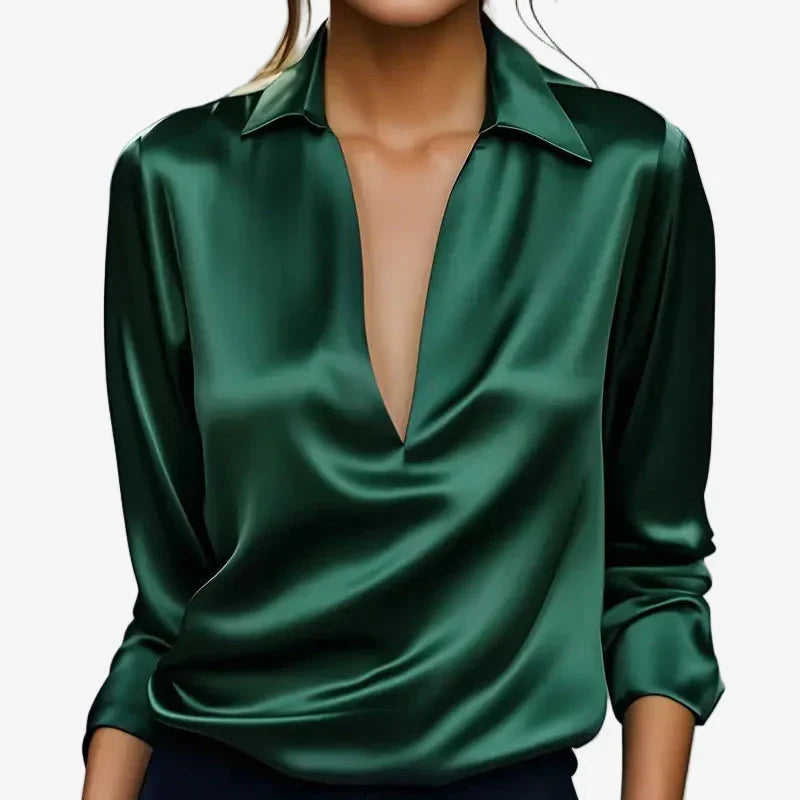 CLAIRE LYON | BLOUSE SATINÉE ÉLÉGANTE POUR FEMMES