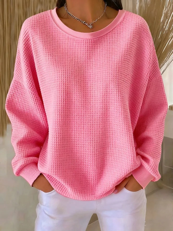 CLAIRE LYON | PULL OVERSIZE EN MAILLE GAUFRÉE POUR FEMME