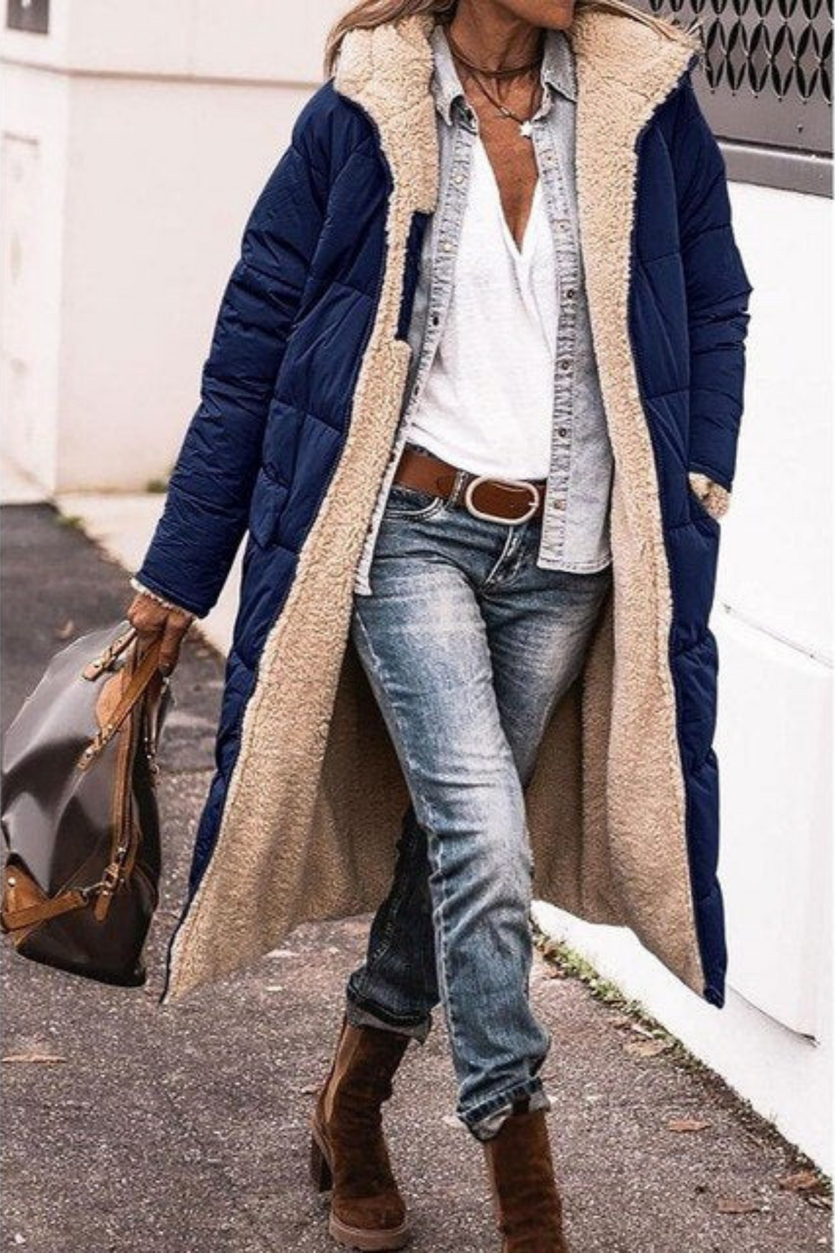 Sasha - Manteau Réversible Élégant Premium