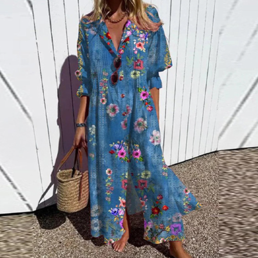 CLAIRE LYON | ROBE MAXI IMPRIMÉE POUR FEMMES