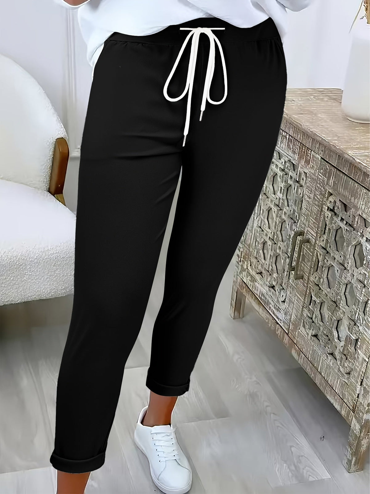 CLAIRE LYON | PANTALON SLIM À CORDON POUR FEMMES