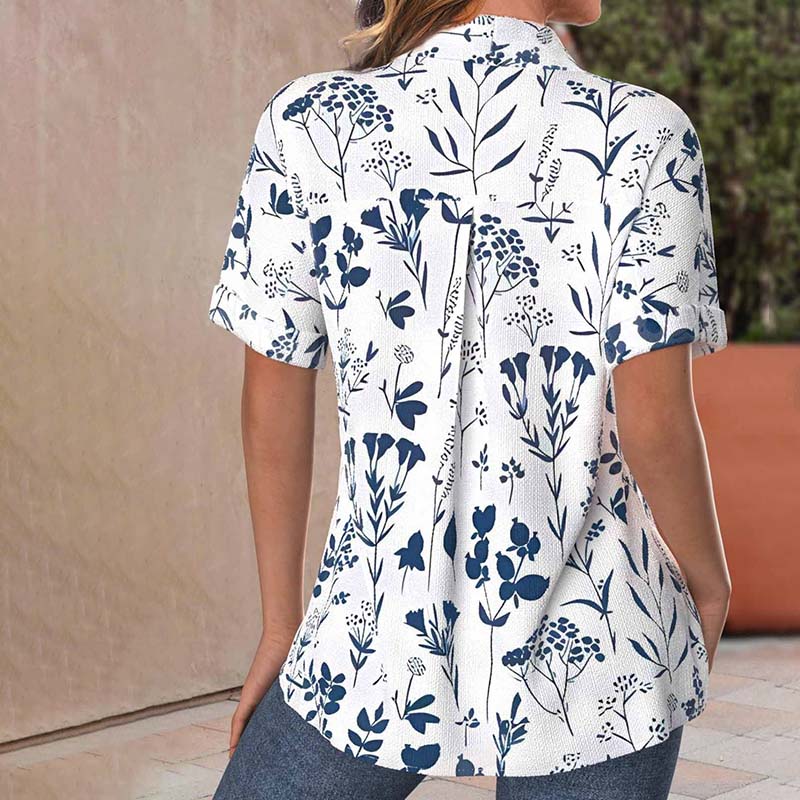 CLAIRE LYON | BLOUSE IMPRIMÉE FEUILLES POUR FEMMES