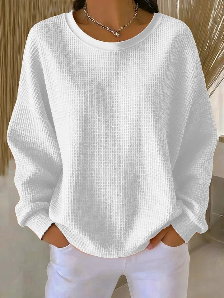 CLAIRE LYON | PULL OVERSIZE EN MAILLE GAUFRÉE POUR FEMME