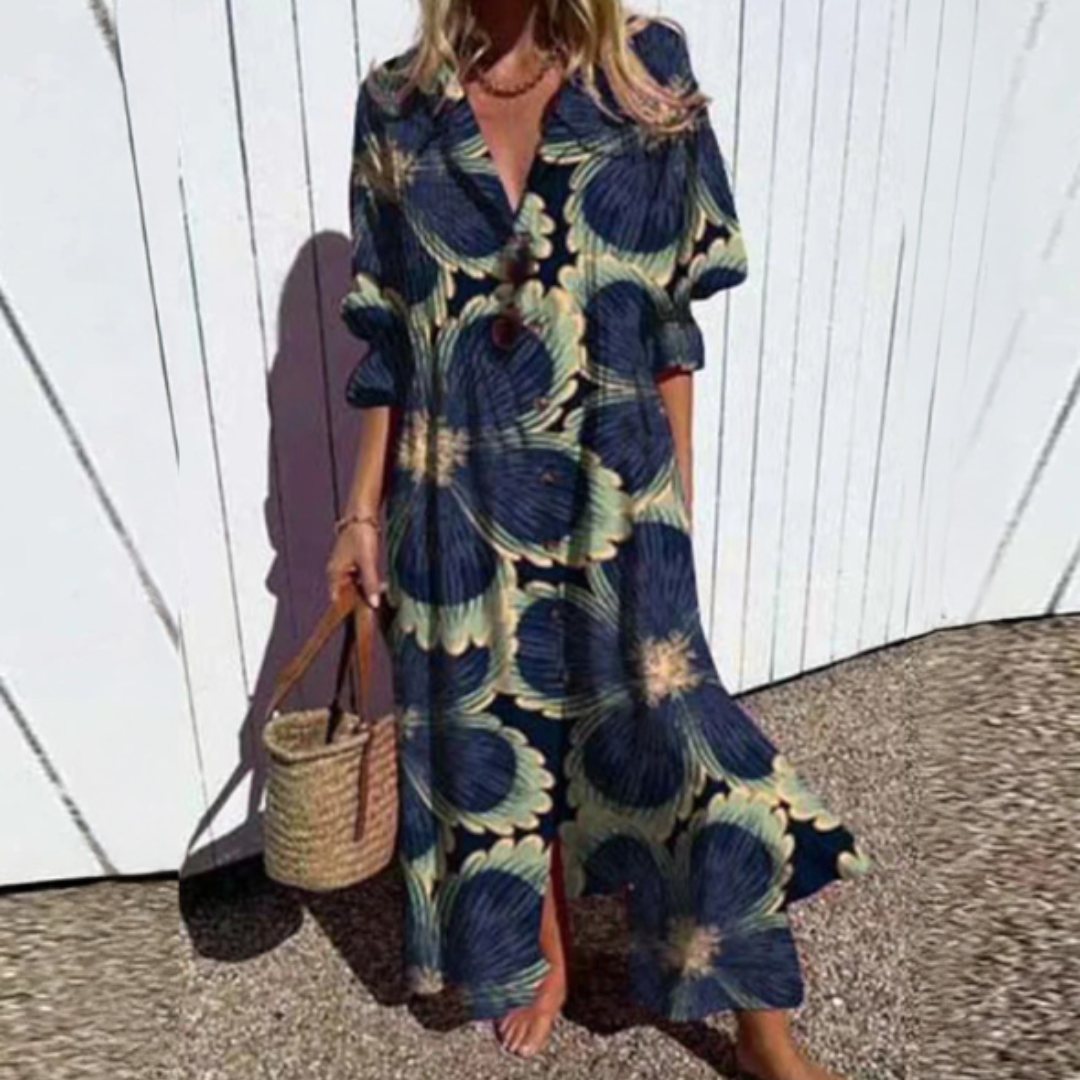 CLAIRE LYON | ROBE MAXI IMPRIMÉE POUR FEMMES