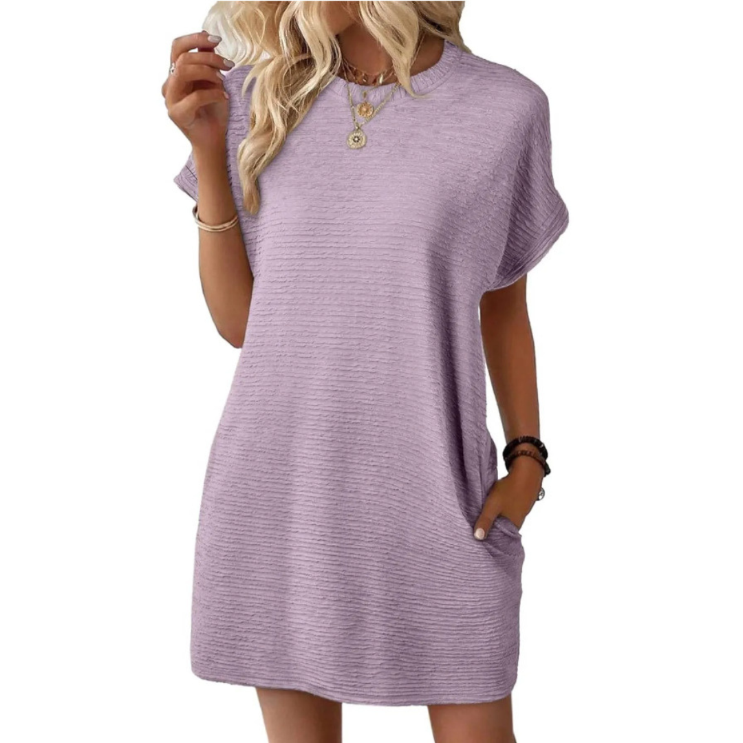 CLAIRE LYON | ROBE À COL ROND POUR FEMMES