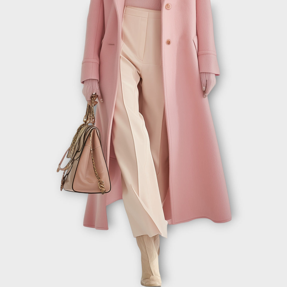Manteau long en maille Chic de Milan