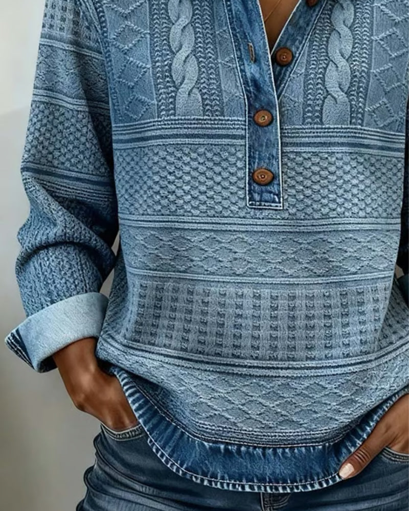 CLAIRE LYON | CHEMISE EFFET DENIM POUR FEMME
