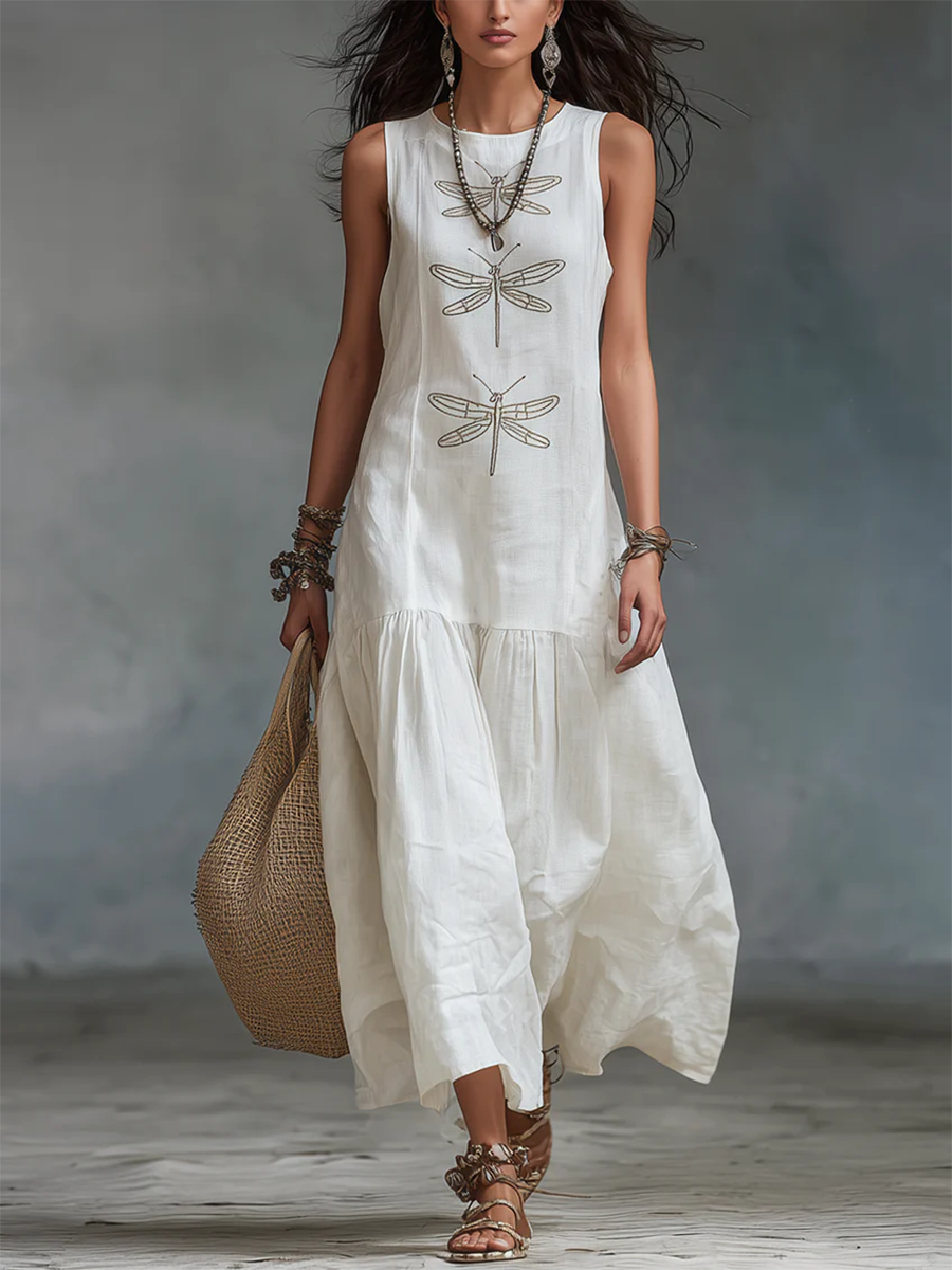 CLAIRE LYON | CHIC ROBE MAXI SANS MANCHES POUR FEMMES
