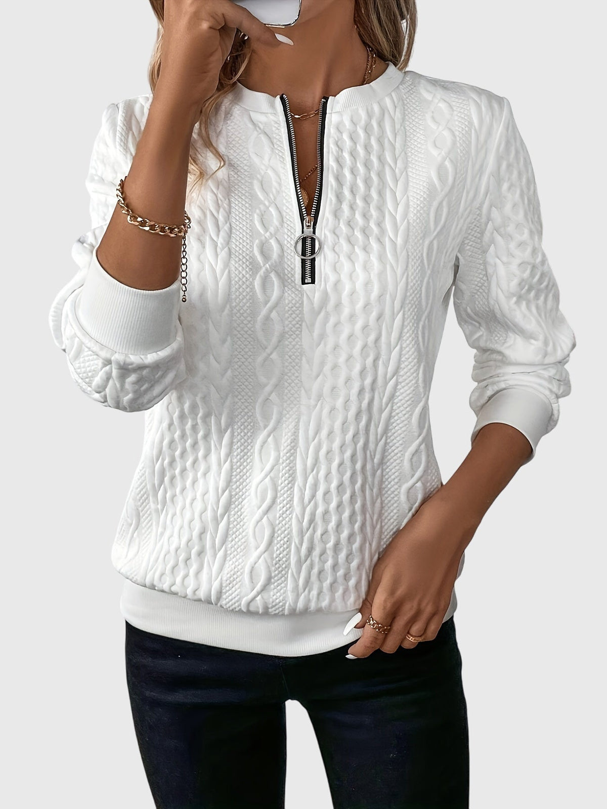 Nora | Pull zippé