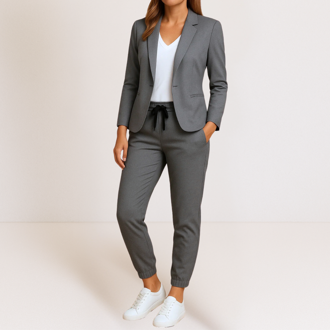 CLAIRE LYON | ENSEMBLE COORDONNE BLAZER ET JOGGER SMART CLASSIC POUR FEMME