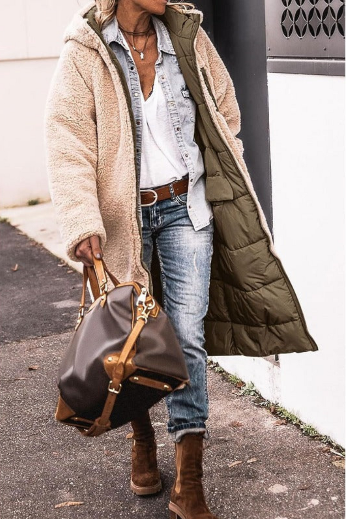 Sasha - Manteau Réversible Élégant Premium