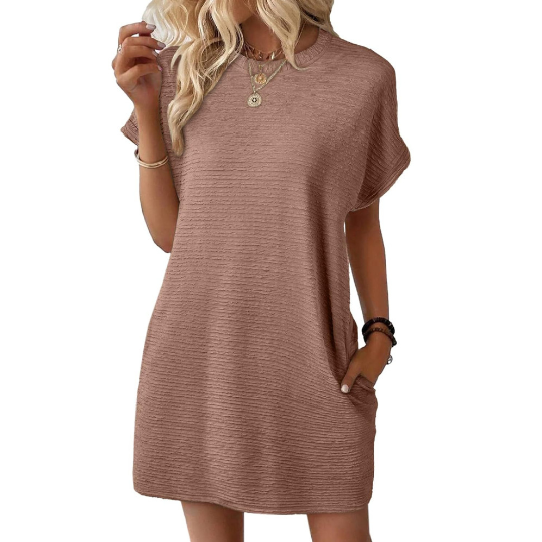 CLAIRE LYON | ROBE À COL ROND POUR FEMMES
