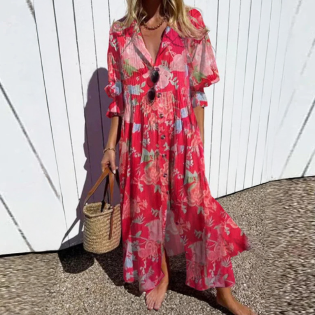 CLAIRE LYON | ROBE MAXI IMPRIMÉE POUR FEMMES