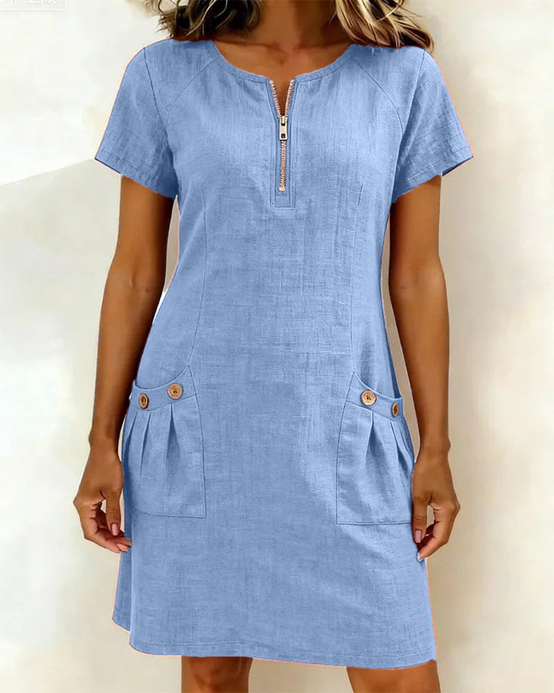 CLAIRE LYON | ROBE EN MELANGE DE LIN POUR FEMMES