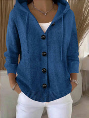 Cardigan uni à manches longues pour femmes
