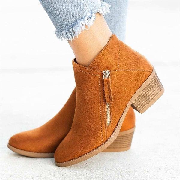 Gabrielle - Bottes Cuir Élégant Confortable Femme