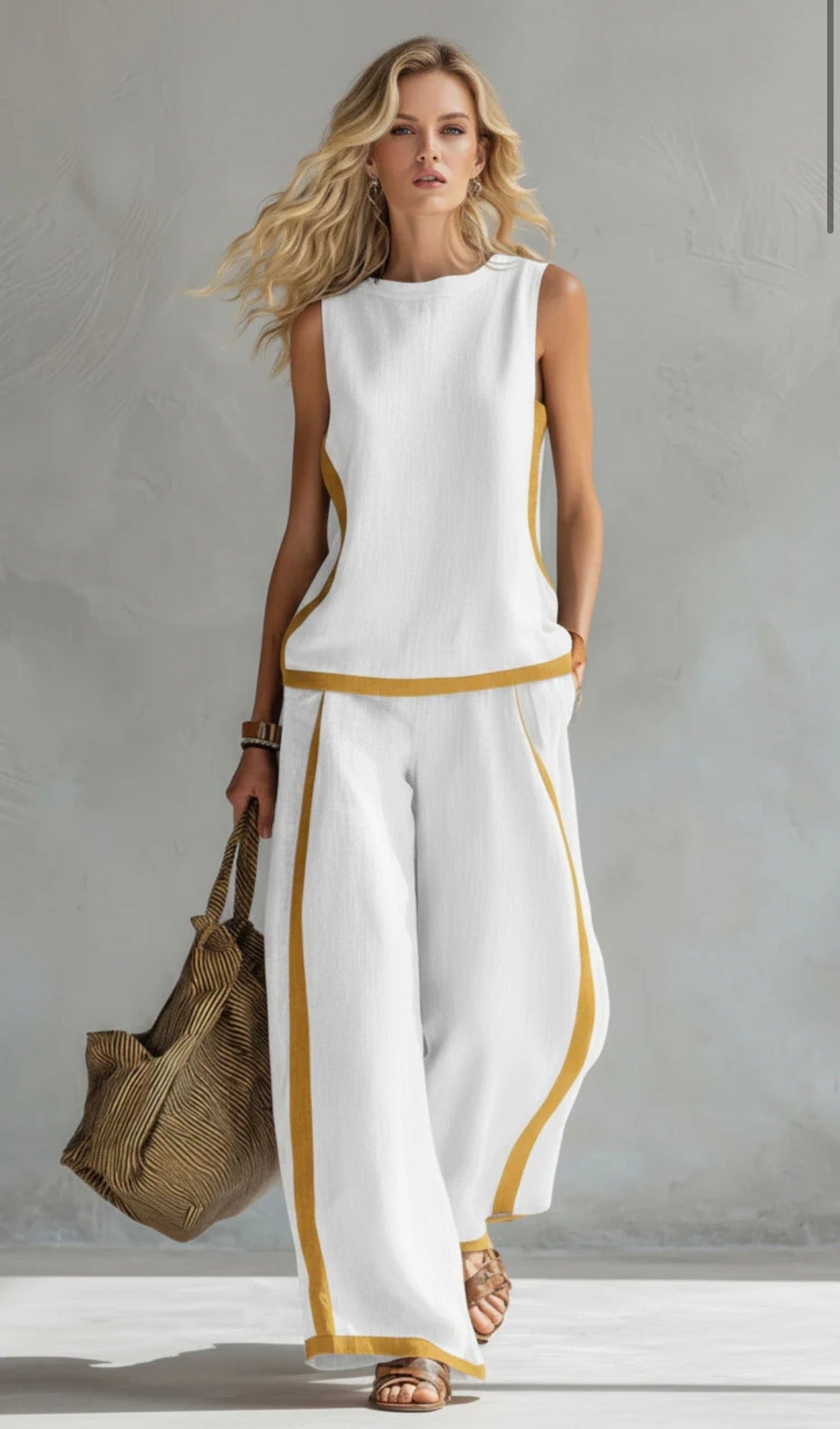 CLAIRE LYON | ENSEMBLE LIN CHIC POUR FEMME