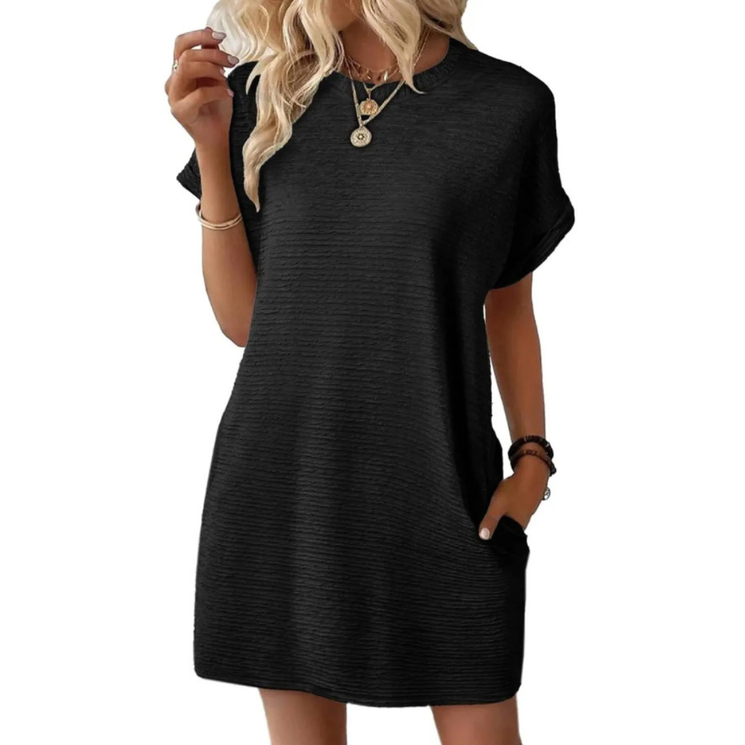 CLAIRE LYON | ROBE À COL ROND POUR FEMMES