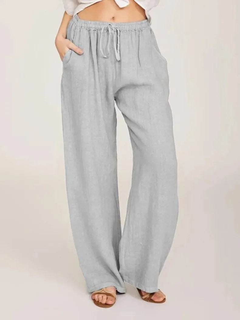 CLAIRE LYON | PANTALONS CLASSIQUES À JAMBES LARGES POUR FEMMES