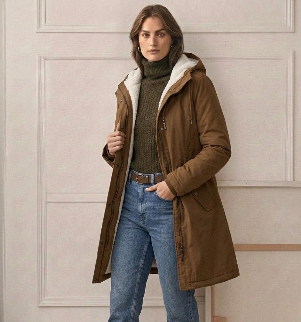 CLAIRE LYON | PARKA D'HIVER DOUBLÉE EN POLAIRE POUR FEMMES
