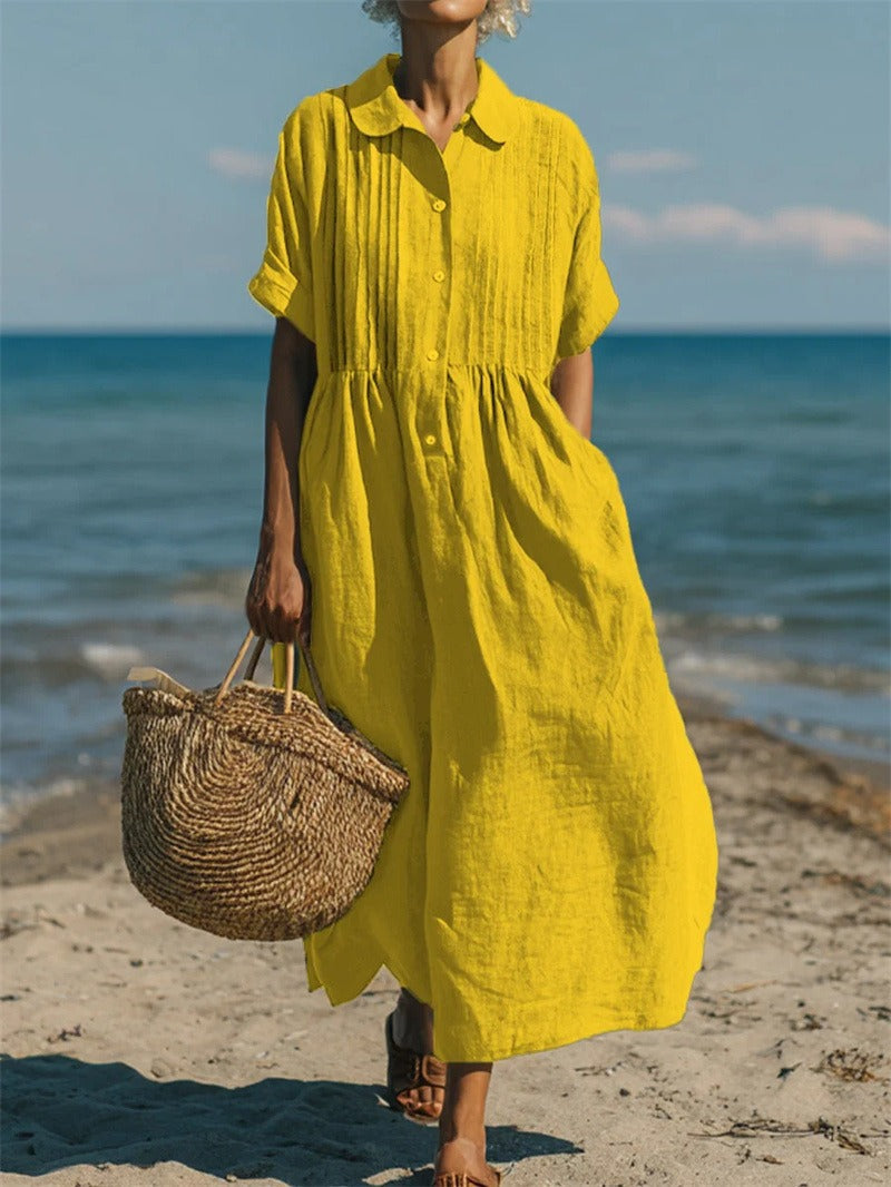 CLAIRE LYON | ROBE EN LIN ÉLÉGANTE POUR FEMMES