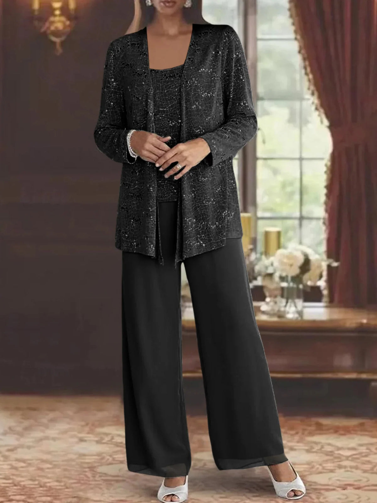 CLAIRE LYON | ENSEMBLE PANTALON EN MOUSSELINE POUR FEMME
