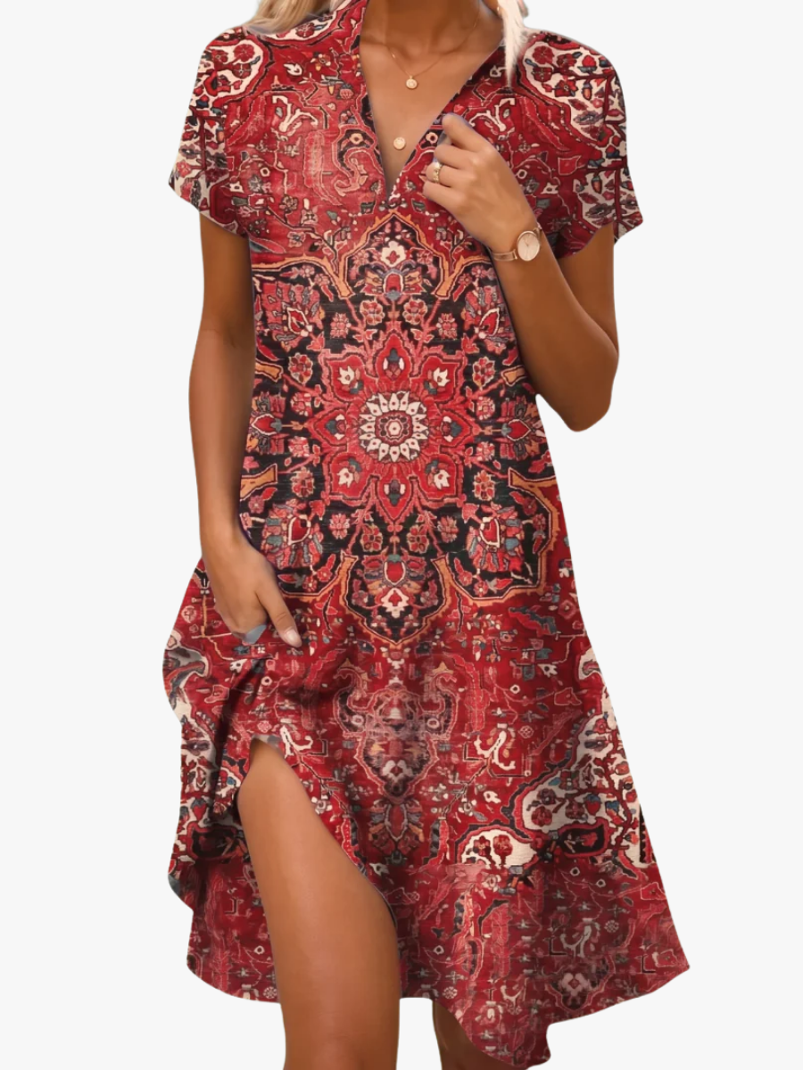 CLAIRE LYON | CHIC ROBE MIDI IMPRIMÉE POUR FEMMES