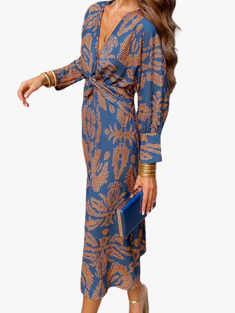 CLAIRE LYON | ROBE MIDI IMPRIMÉE POUR FEMMES
