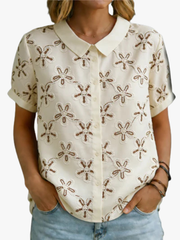 CLAIRE LYON | BLOUSE COURTE BRODÉE POUR FEMMES